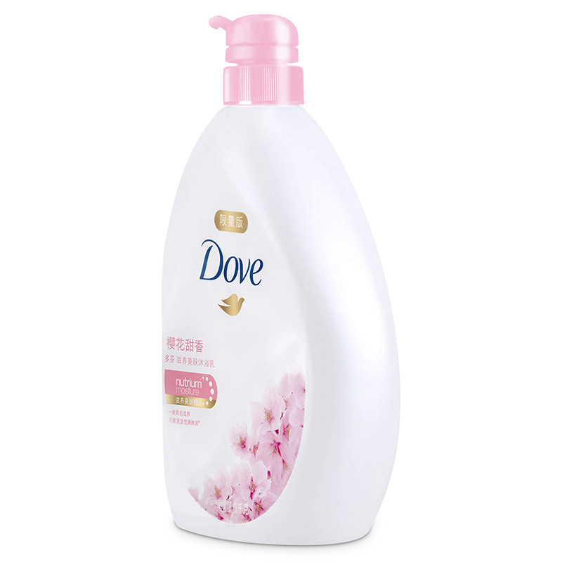 多芬 (DOVE) 滋养美肤沐浴露 樱花甜香1KG 各种肤质 成人[联合利华]