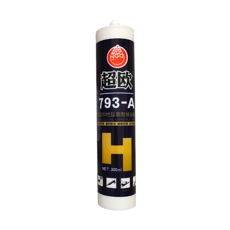 超欧 玻璃胶 中性玻璃胶 门窗卫浴密封粘接防水 300ML白色