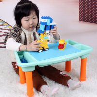 仙邦宝贝(Simbable kidz)桌子3-6岁儿童玩具多功能积木桌大颗粒DIY拼装益智兼容乐高 积木桌+100大颗粒