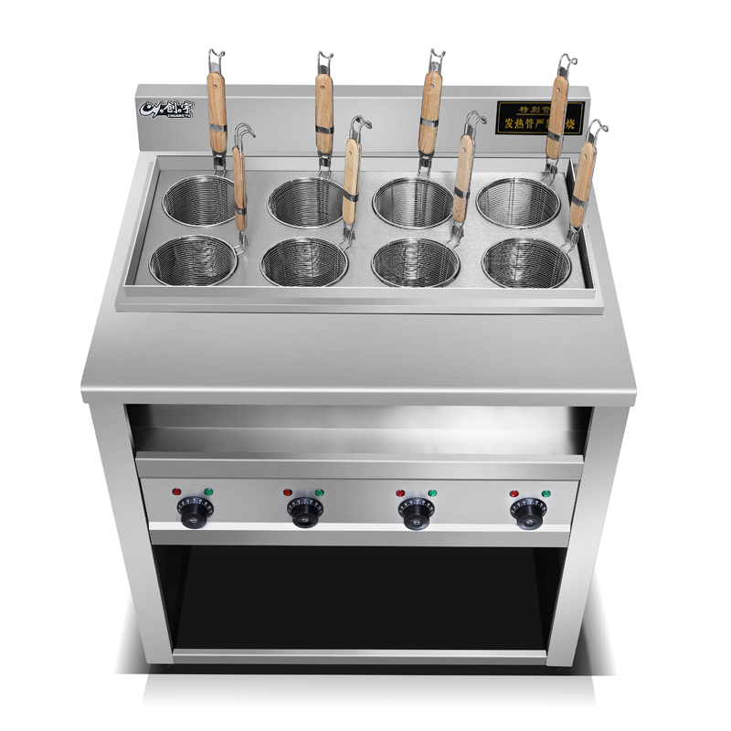 商用八孔电热煮面炉冒菜炉多功能8头汤面锅黄金蛋汤粉炉煮麻辣烫炉
