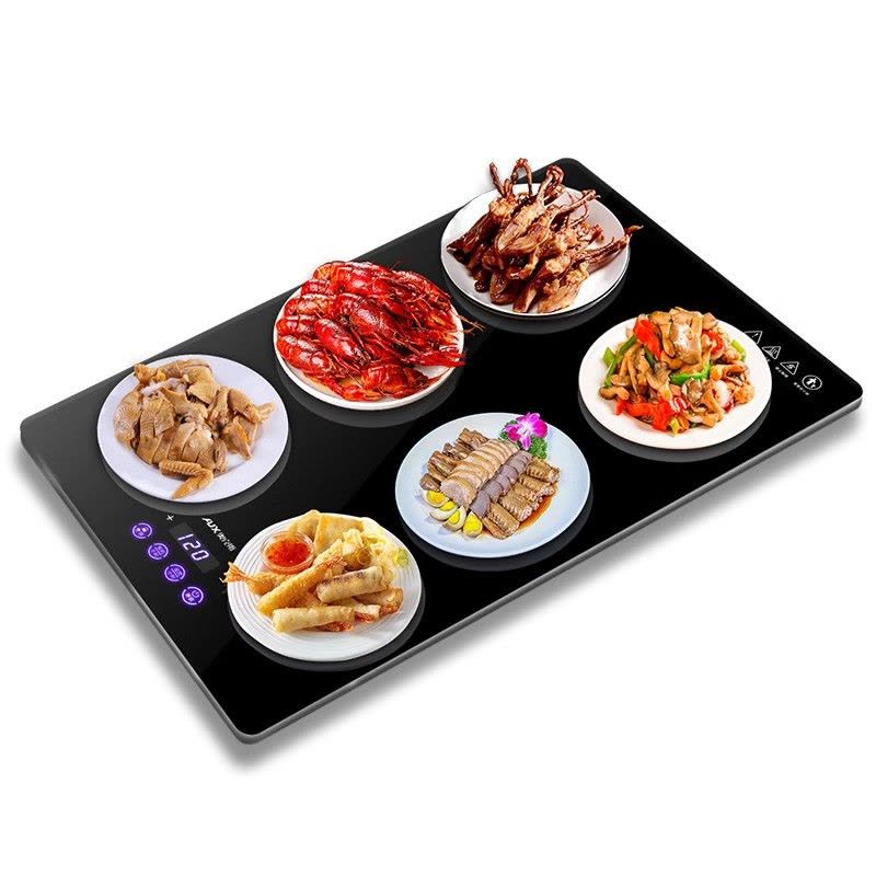 奥克斯暖菜板加热板家用桌面饭菜保温板热菜板多功能餐桌热菜神器 方形40x60cm保温款 [触控17档]图片
