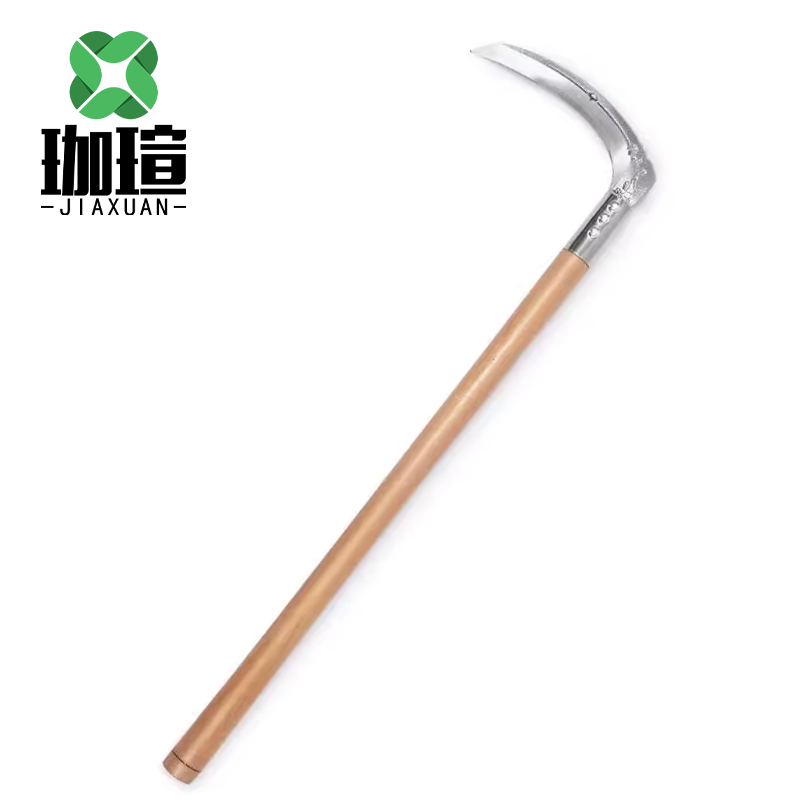 珈瑄 镰刀 农用割草开路镰刀除草割稻谷镰刀打麦打草镰刀 长柄 单位:把高清大图