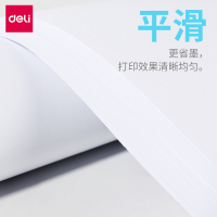 得力deli复印纸7419莱茵河打印复印纸A4纸整箱80g打印白纸5包共2500页