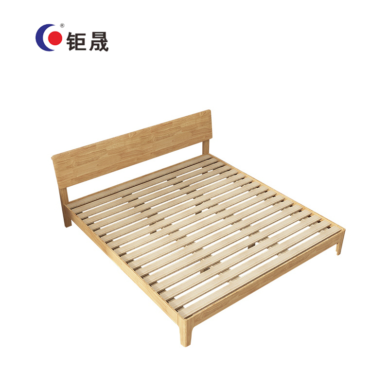 钜晟 新中式实木床1.5米商务办公接待床宿舍床1500*2000MM