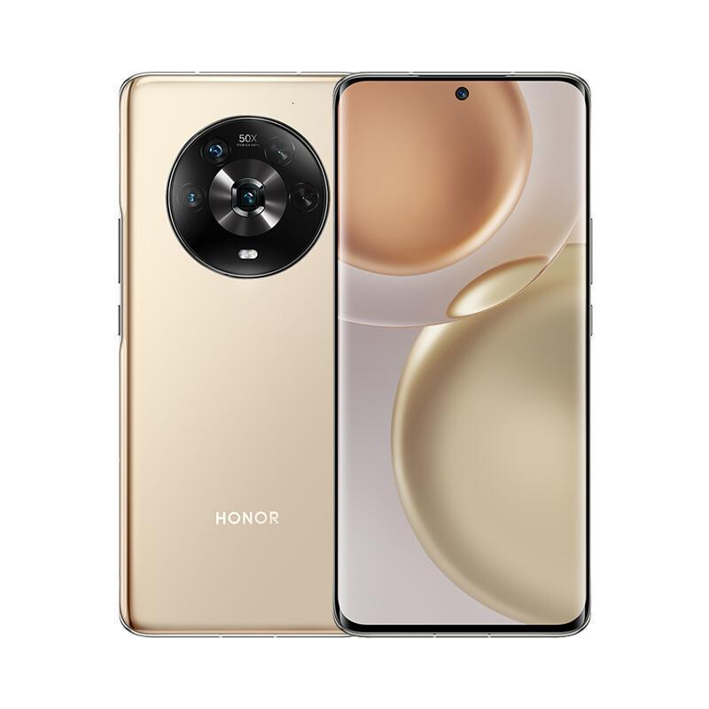 荣耀Magic4 12GB+256GB 流金 全新一代骁龙8 双曲屏设计 LTPO屏幕 潜望式长焦摄像头 7P广角主摄 5G全网通版手机