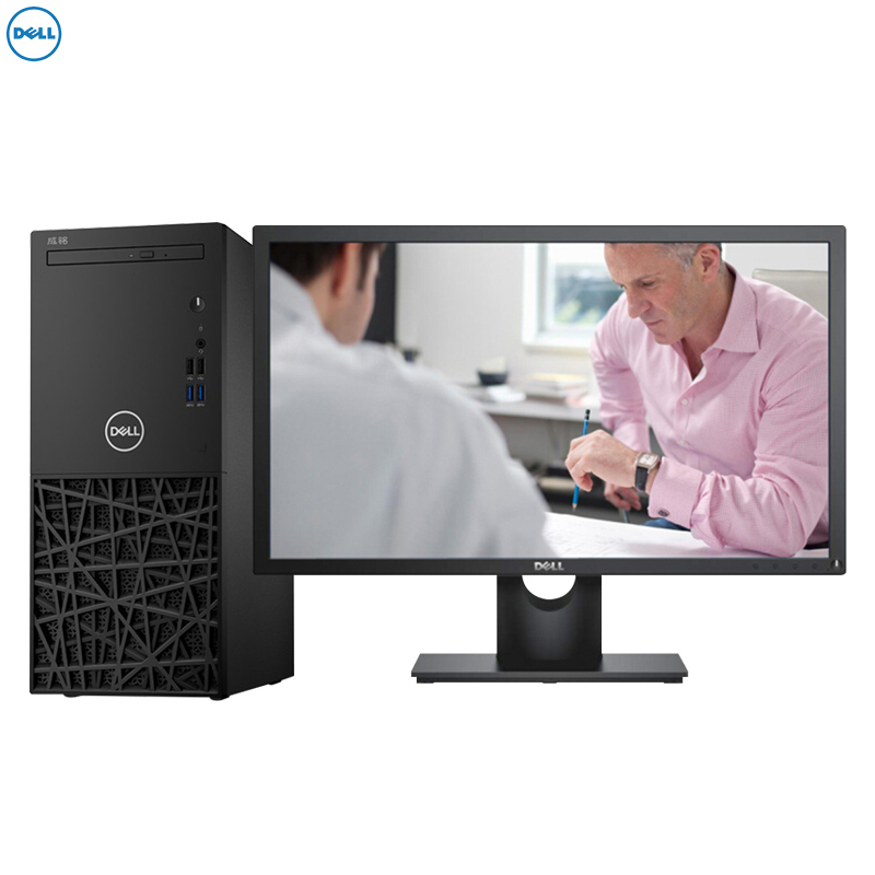戴尔(DELL)成铭3980商用台式电脑 18.5英寸显示器（I3-8100 8G 1TB 刻录 2G独显 W10H)商用办公 家用娱乐 性价比机 企业采购 学生用机高清大图