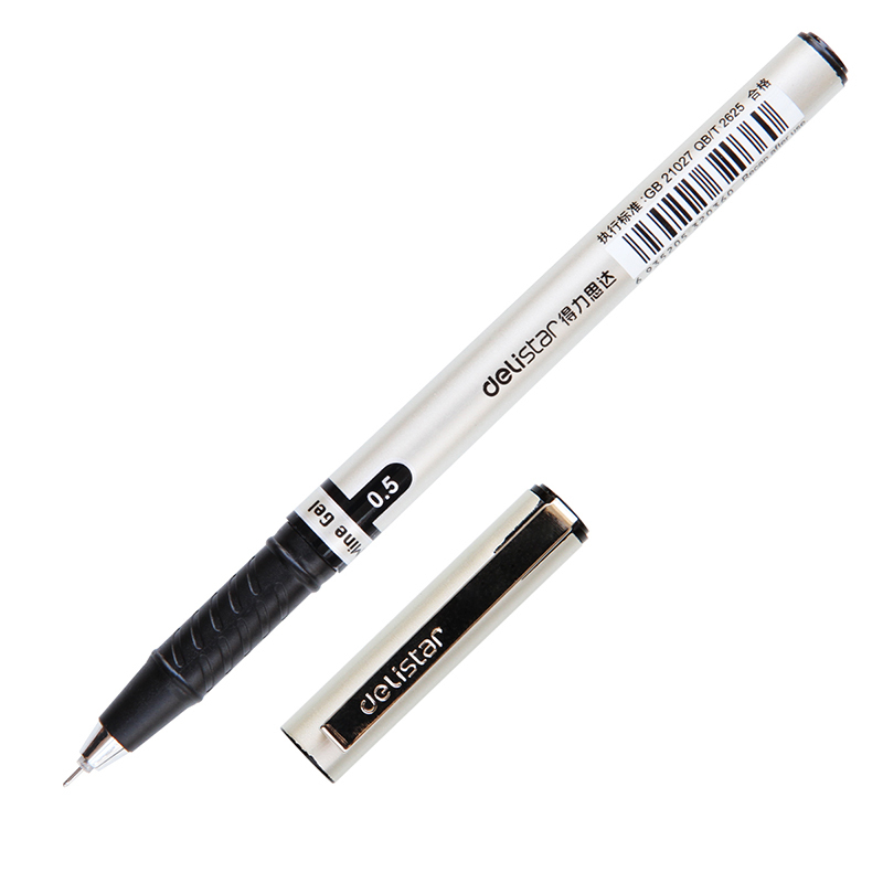 得力 S36 签字笔中性笔水笔 0.5mm 12支/盒 (单位:支) 黑色