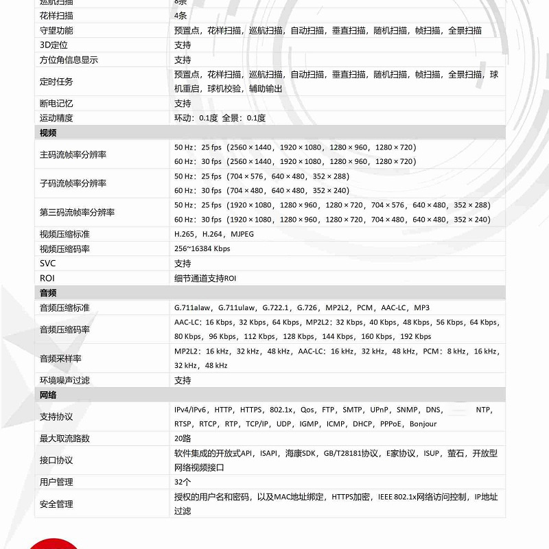 监控摄像头 海康威视/HIKVISION DS-2SK8P248KSHXJWJ 彩色 400 内存卡, 云存