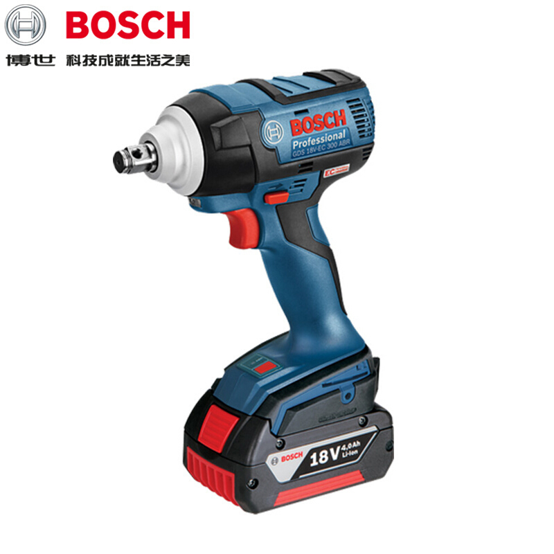 【苏宁自营】博世（BOSCH）电动扳手GDS18V-EC300锂电冲击扳手无刷充电扳手电动工具