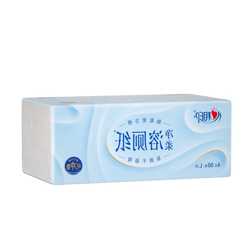心相印 BDT2080 生活用纸 80抽四层塑装净柔可溶卫生纸 15包 易冲散 立体压花 方便抽取 干净亲肤高清大图