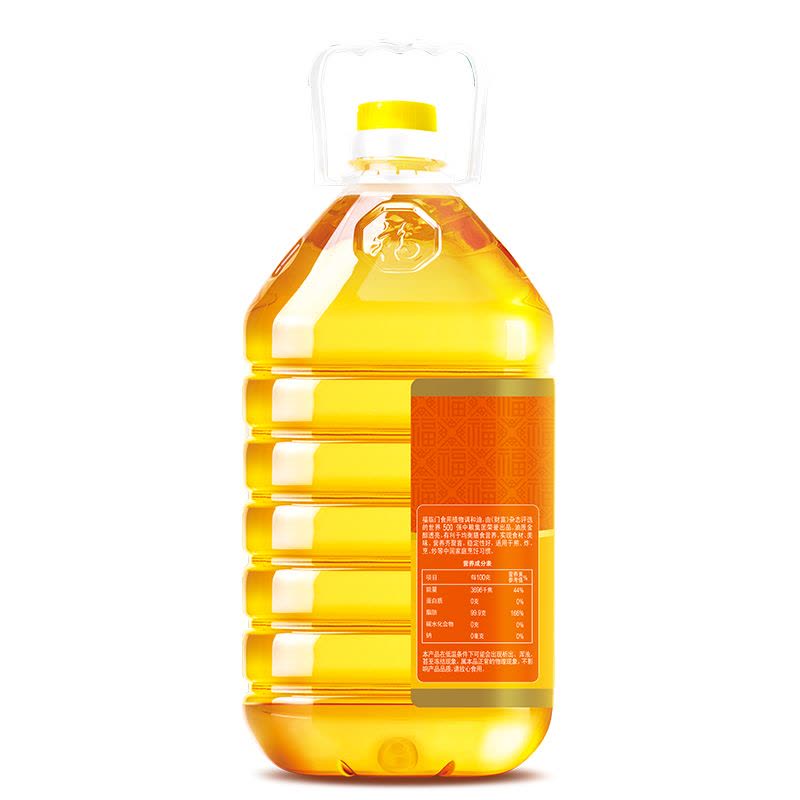 中粮福临门 食用油 粮油 花生原香食用调和油5L/桶 家庭实用装图片