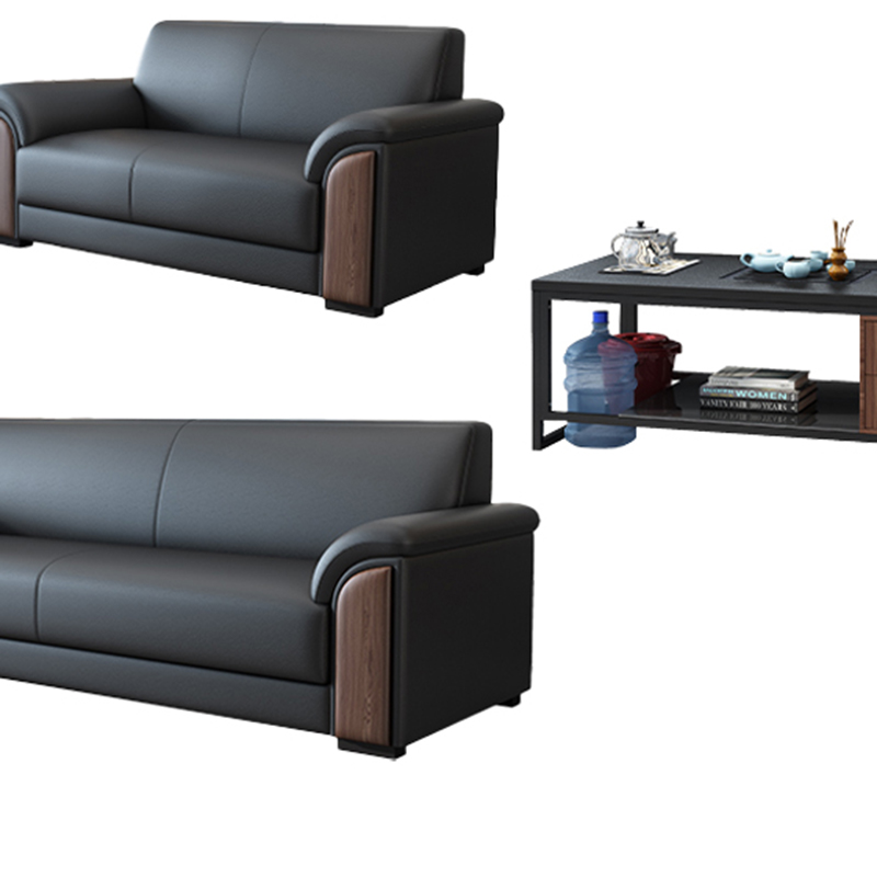 依韵珂接待沙发192*78*81cm(2+3+火烧石茶几)套高清大图