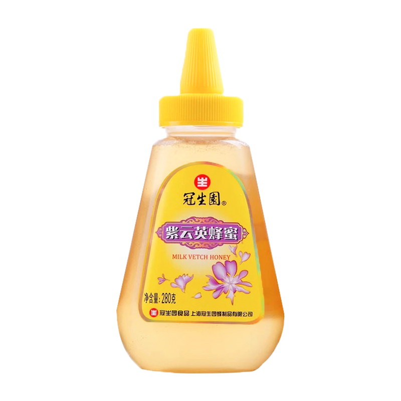 冠生园 紫云英蜂蜜 花蜜 280g/瓶