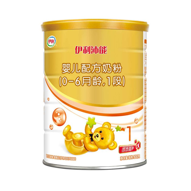 伊利沛能婴儿配方奶粉(0-6月龄,1段)900g罐