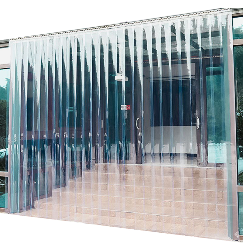 天空桥 透明门帘 蓝色2.0mm 平方高清大图