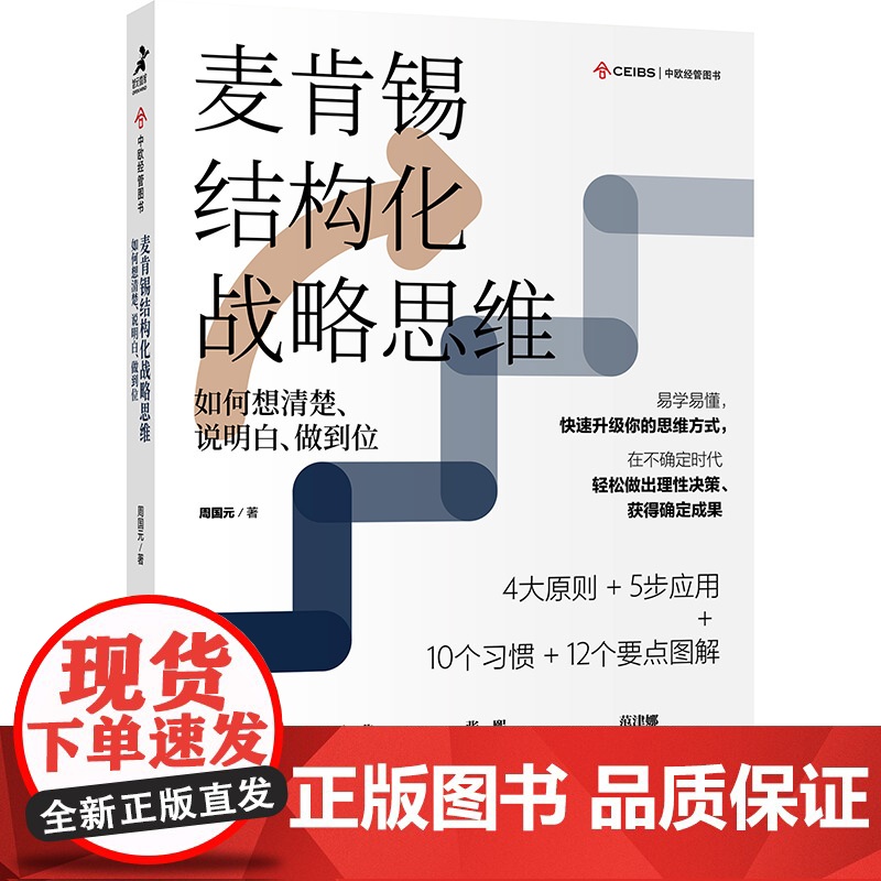 麦肯锡结构化战略思维 如何想清楚说明白做到位 结构思考力 战略思维方法论 认知天性终身成长 金字塔原理 企业管理书高清大图