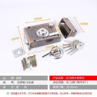 包铜芯[十字钥匙古铜色] 左开[切边] 外装门锁室内门锁老式门锁木门铁门锁老式房门锁不锈钢门锁大门锁
