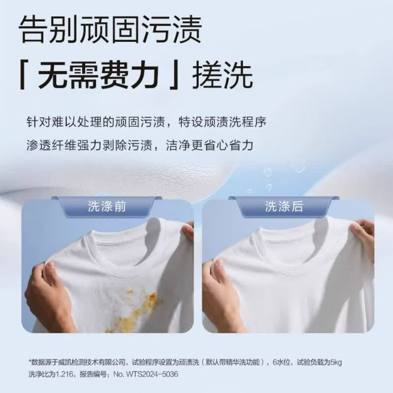 海尔ES100B56Max6双动力精华洗波轮洗衣机 10kg大容量直驱变频 防缠绕一级能效直驱双动力精华洗高清大图