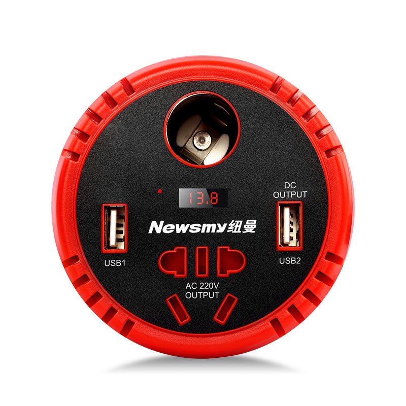 纽曼逆变电压器 NB150豪华版 12V转220V 150W持续输出车载电源转换器插座车充汽车用多