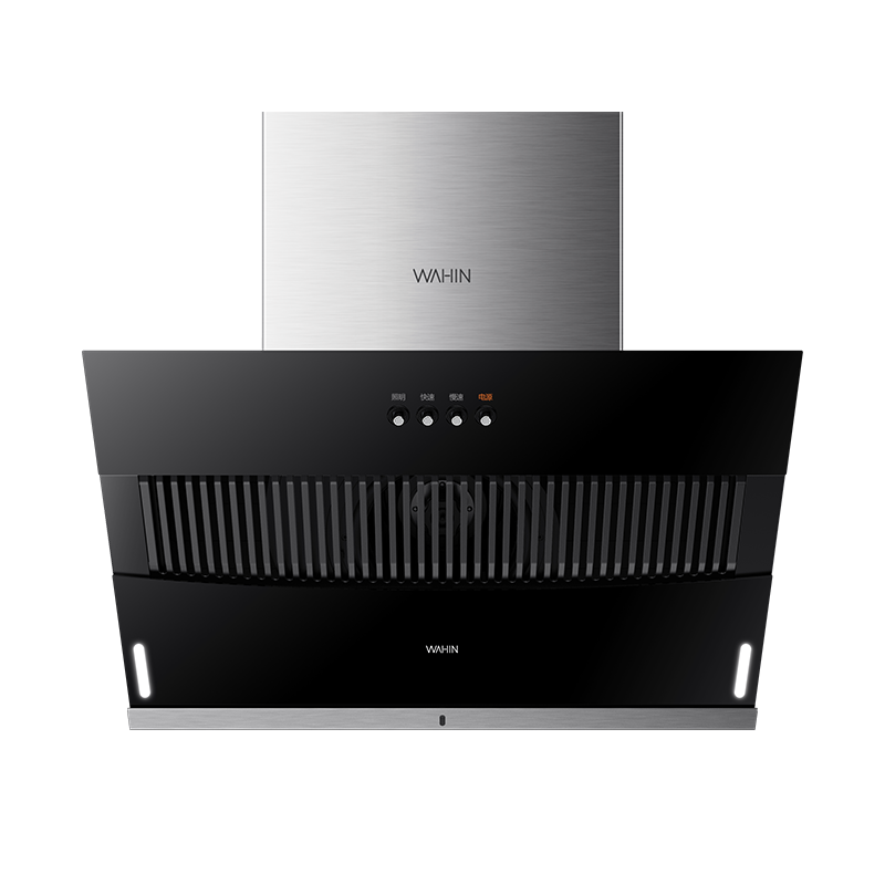 美的(Midea)抽油烟机家用 顶侧双吸 烟灶联动 23m³风量大吸力 变频巡航 超薄近吸 自动清洗油烟机 AK5