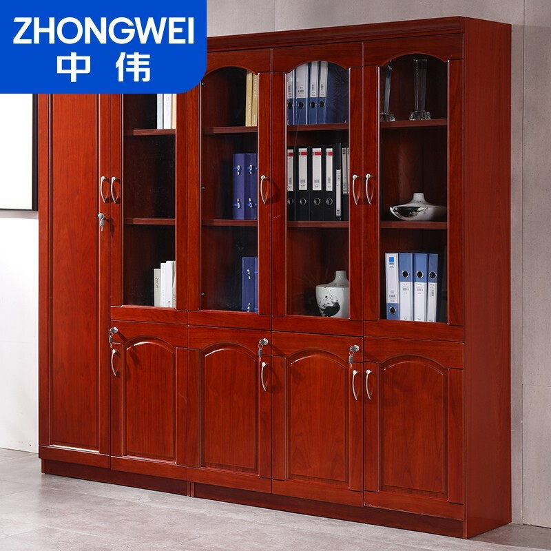 中伟(ZHONGWEI)油漆书柜文件柜办公室资料柜档案柜储物柜 五门