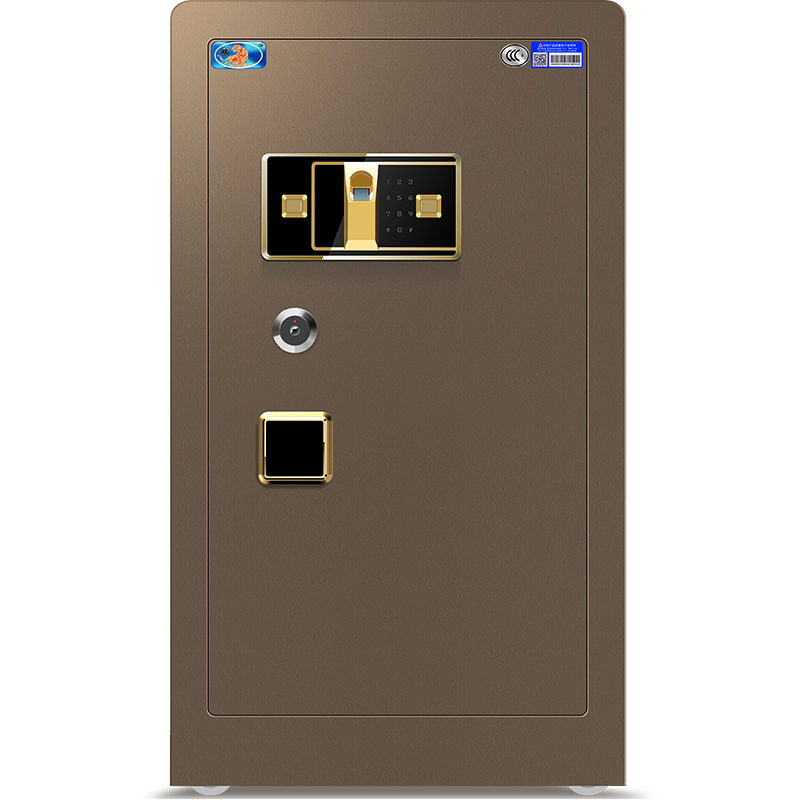 虎牌 保险柜 fdg-a1/d-80hd 指纹 密码 钥匙保险柜 咖色