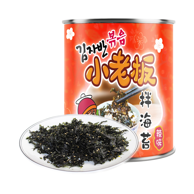 小老板海苔辣味拌饭海苔50g拌包饭海苔寿司即食海苔儿童辅食 配饭好搭档