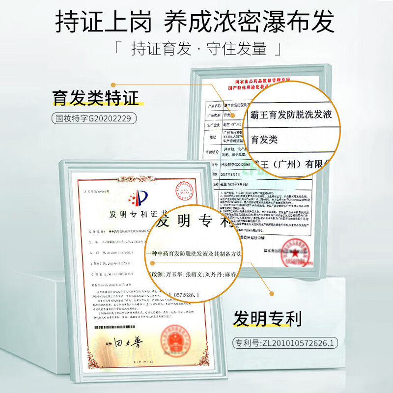霸王育发防脱 洗发液(防脱型)500ml高清大图