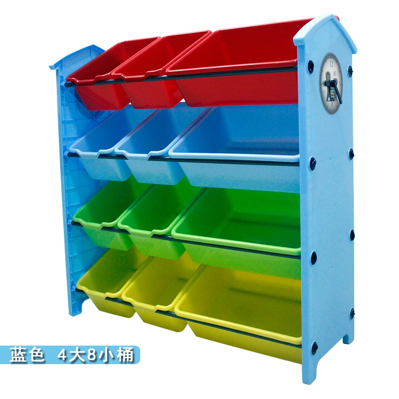 宝宝儿童玩具收纳架箱塑料多层大容量幼儿园整理储物柜子置物架子收纳柜 三维工匠高清大图