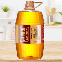 胡姬花古法小榨花生油4L/桶一级压榨家庭烹饪炒菜拌馅食用油