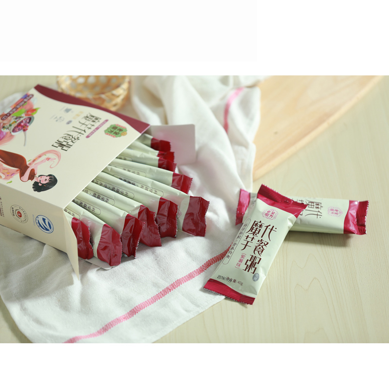 老金磨方 紫薯魔芋代餐粥 480g 五谷杂粮粥冲泡即食营养代餐