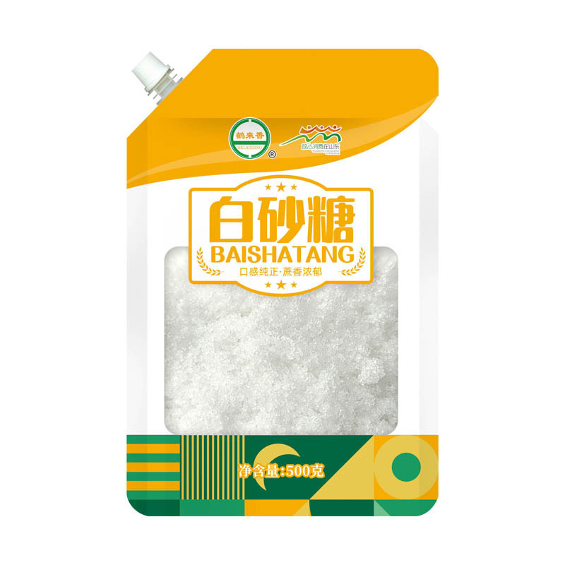 鹤来香 砂糖绵白糖调味甘蔗糖细砂食用糖 白砂糖500克*2包(螺旋嘴)