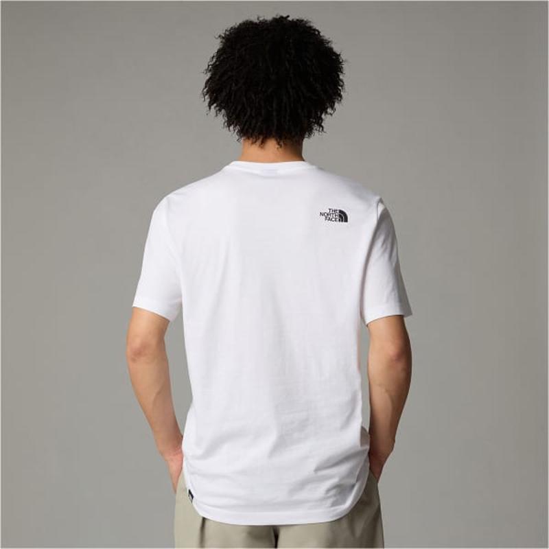 THE NORTH FACE纯棉再生涤纶短袖户外印花 logo 男士基础款圆领T恤
