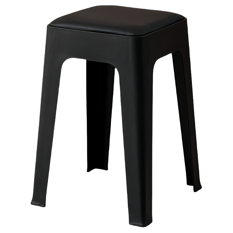 晨磊 塑料凳 47*32*28cm(黑色) 个高清大图