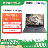 ThinkPad P16 酷睿i7-14700HX 16英寸联想高性能移动工作站笔记本电脑 64G 2T 4K RTX5000Ada Win11Pro