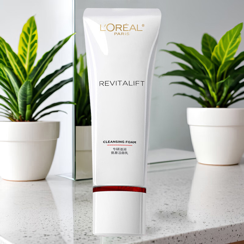 欧莱雅洁面乳温和舒缓洁净透亮复颜氨基款125ml(包装随机)高清大图