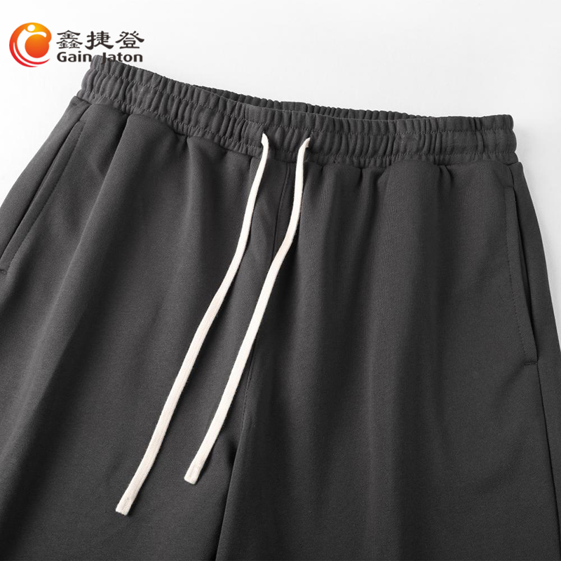 鑫捷登 男女同款320克毛圈潮版宽松短裤JM9273高清大图