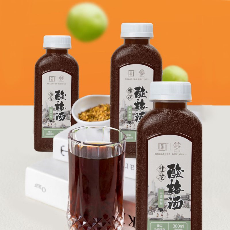 怡泰无添加剂桂花酸梅汤300ml*6瓶