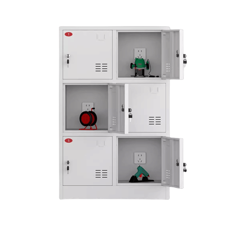迅迈 十二门工具充电柜(钥匙锁)电动工具充电柜 工地对讲机存放柜 手电钻锂电池集中充电保管箱图片