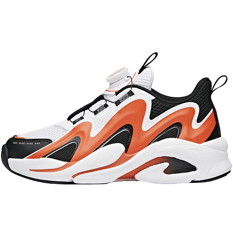 anta安踏儿童运动鞋2021秋新款旋转纽扣鞋男大童休闲鞋312138891