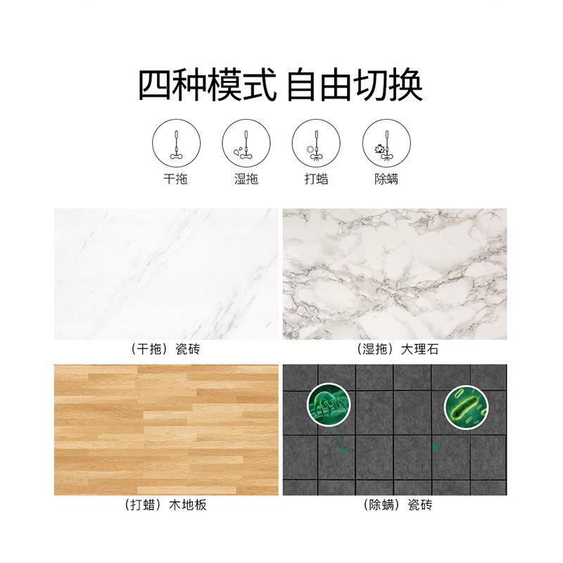 BOBOT无线电动拖把清洁机MOP8600S 家用扫地擦地拖地神器洗拖一体机免手洗全自动高清大图