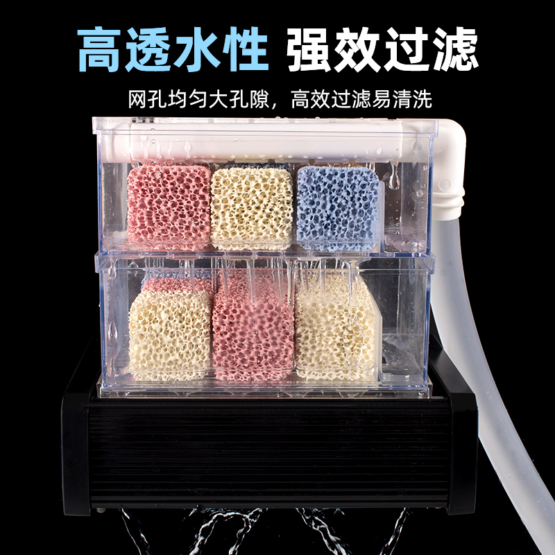 鱼缸滤材细菌屋鱼池过滤材料方砖纳米神砖水族底滤养鱼全套装高清大图