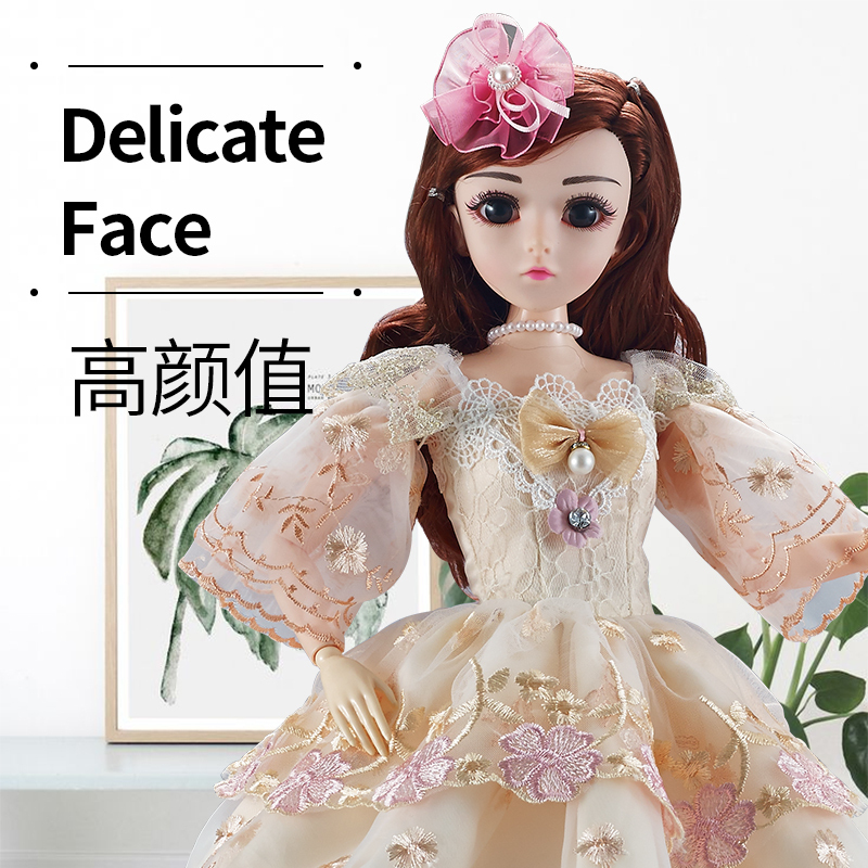 雅斯妮优雅时尚公主娃娃YSN-XV755-199换装洋娃娃杏公主礼盒套装生日礼物男孩女孩玩具高清大图