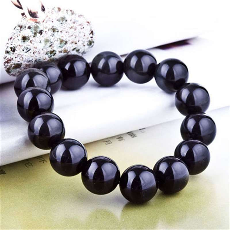 梦克拉 Mkela 黑曜石手链 日月星辰 彩虹眼黑曜石手串 民族风 其他 送客户 手链高清大图