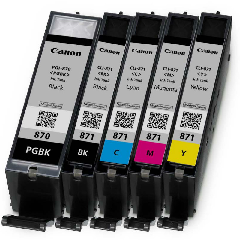 佳能(Canon) CLI-871Y 原装墨盒 适用MG7780/ TS9080/ TS8080 (单位:件) 黄