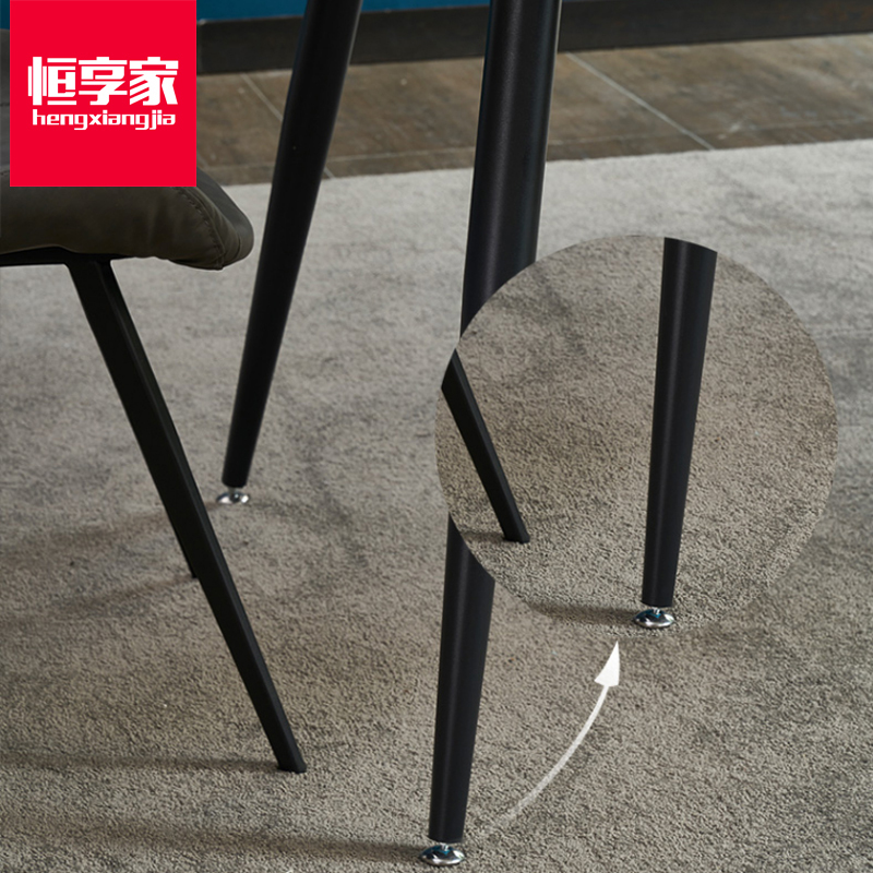 恒享家 餐桌 北欧大理石餐桌椅组合简约现代长方形小户型家用饭桌6人轻奢设计