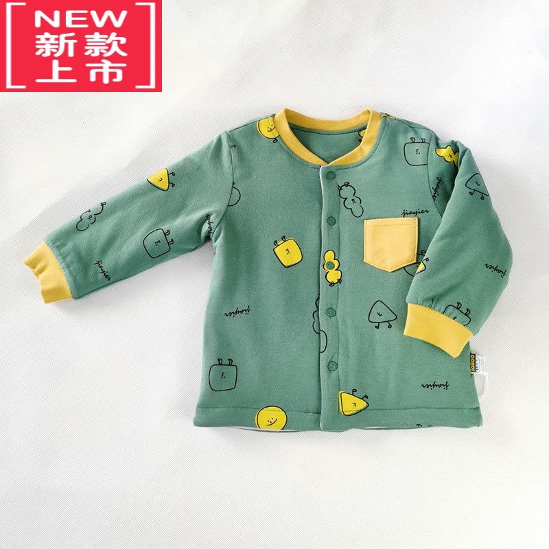 可莉允小童薄棉上衣中童棉袄男女童家穿棉衣夹棉内穿暖气空调房棉服图片