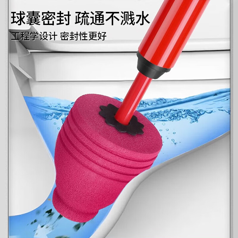 巨奇多功能疏通器批发代发家用皮搋子马桶管道下水道高压疏通神器高清大图