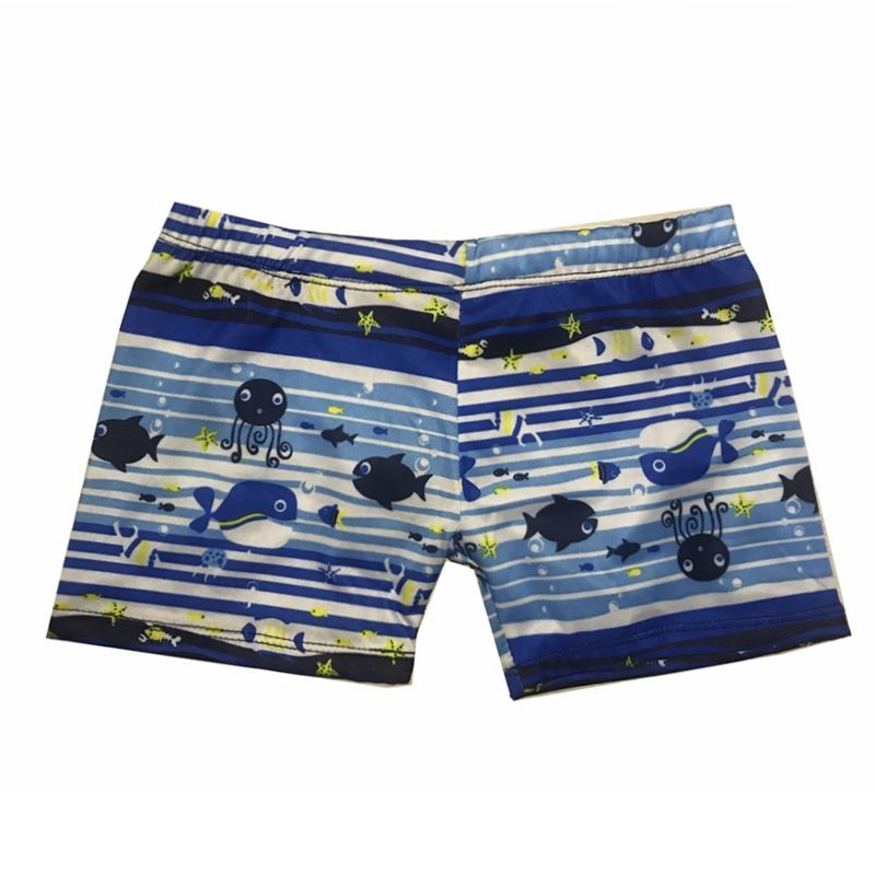 兮柔儿童泳裤男童中大童小宝宝3-6-12岁小孩子卡通印花男童短裤泳裤潮
