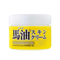 日本 Loshi 北海道马油面霜膏 220g+薏仁身体乳润体霜485ml 长效滋润保湿补水